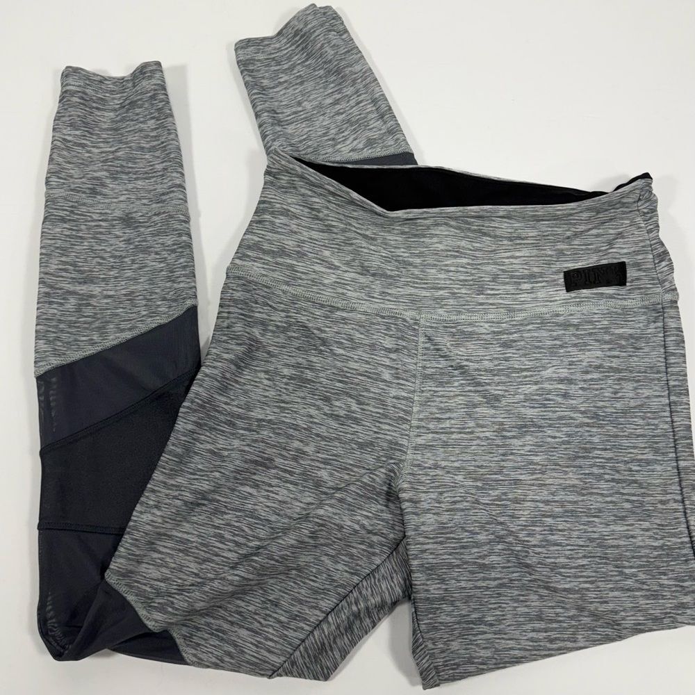 Gray Space Dye Mesh Panel Athletic Leggings PINK Victoria's Secret Size M Medium